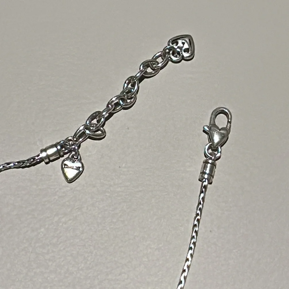 Brighton Love is a Heart Beat Silver and Red Heart Necklace - Picture 5 of 5